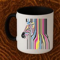 Modern Abstract Zebra Coffee Mug thumb 2