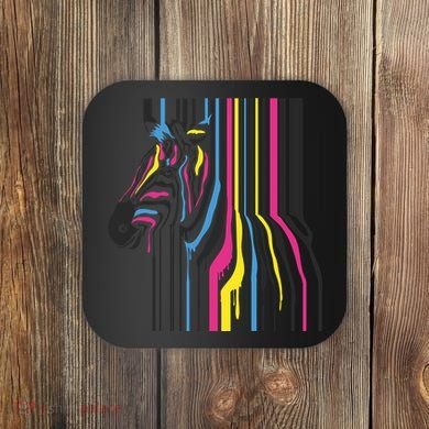 Modern Abstract Zebra Coaster