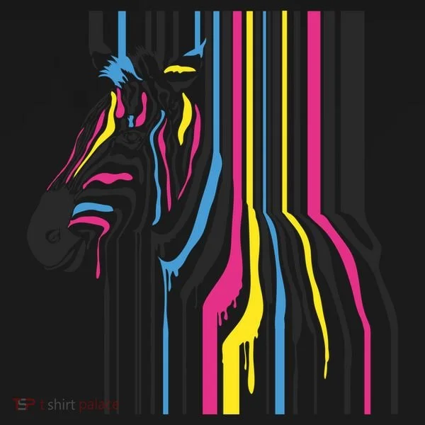 Modern Abstract Zebra Polo