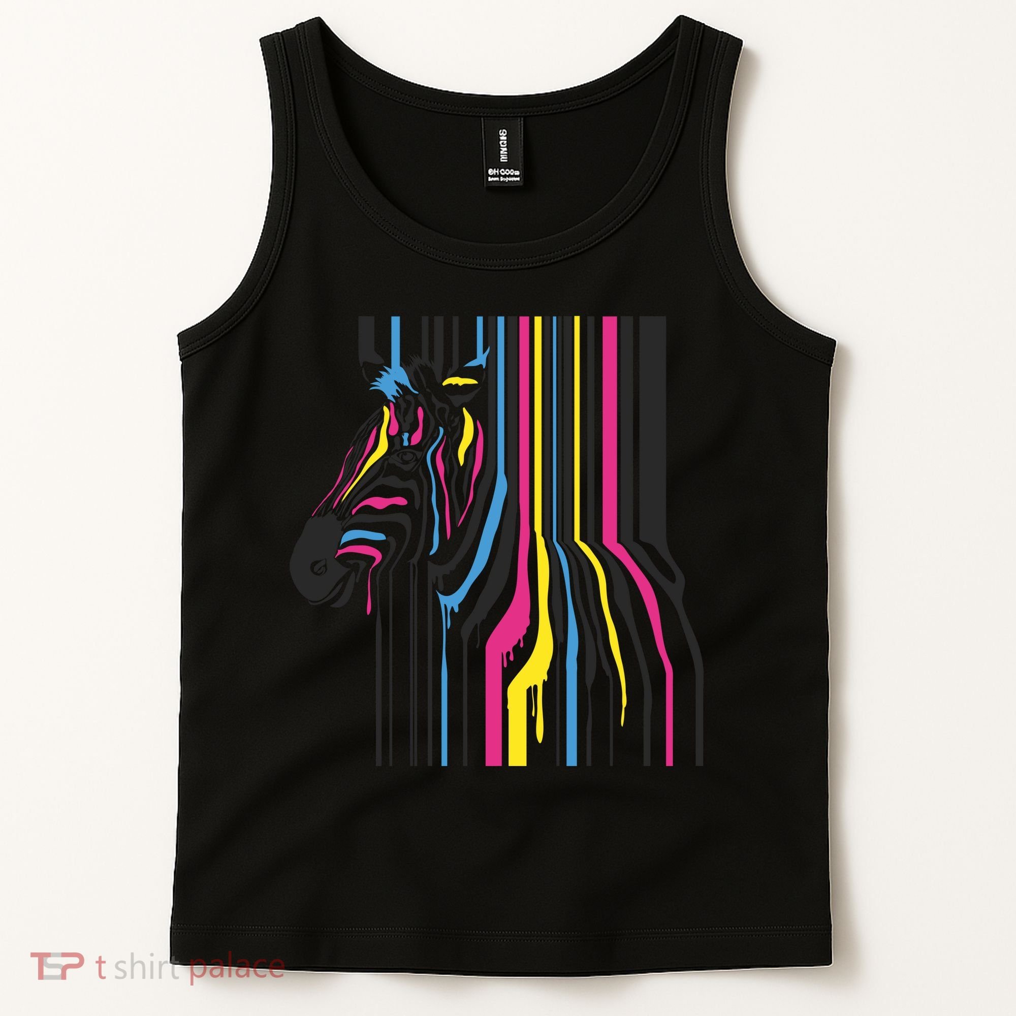 Modern Abstract Zebra Tank Top
