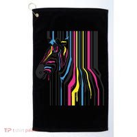 Modern Abstract Zebra Golf Towel thumb 0
