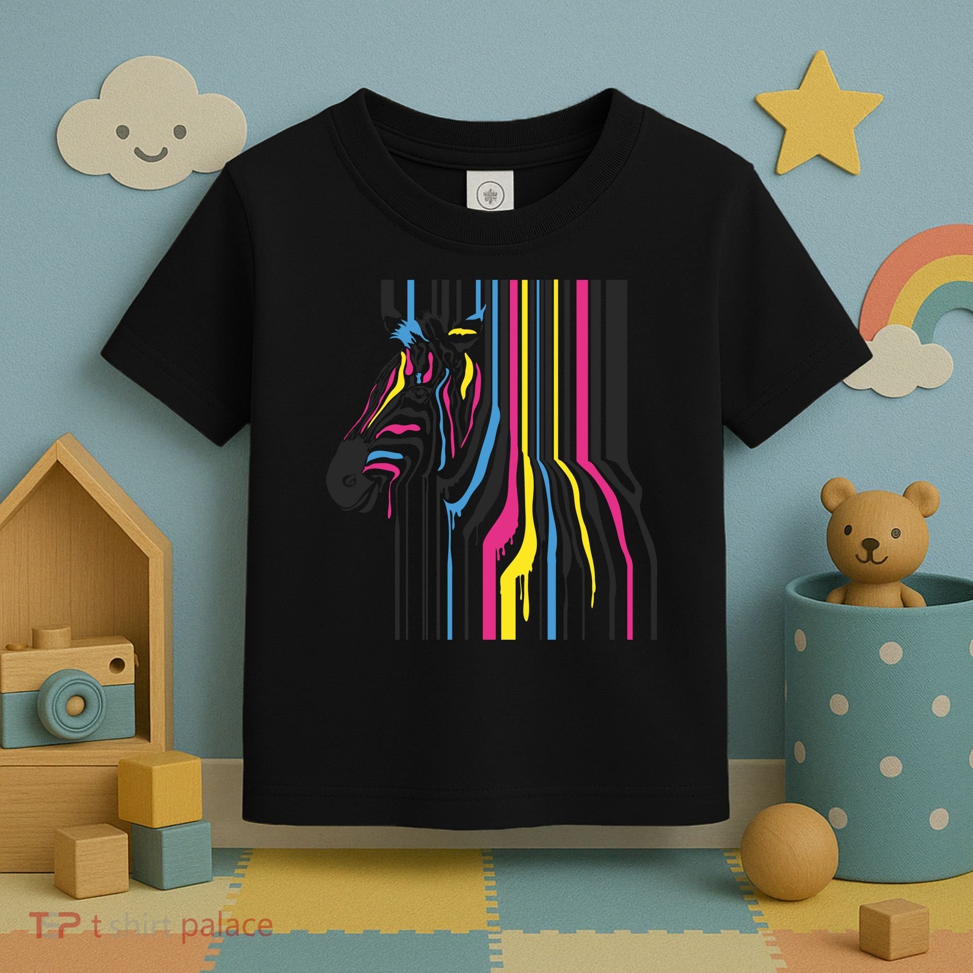 Modern Abstract Zebra Toddler T-Shirt