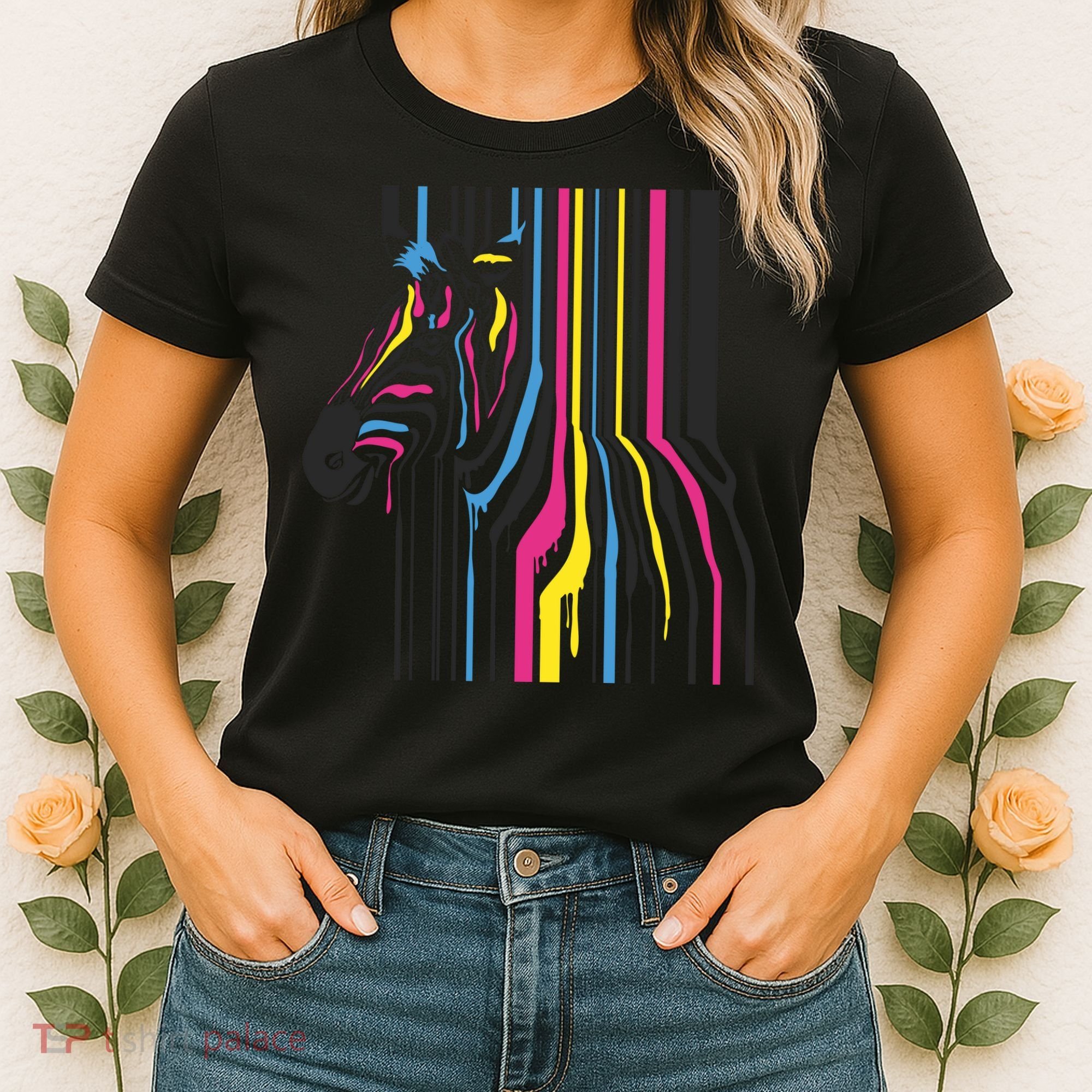 Modern Abstract Zebra Women's T-Shirt
