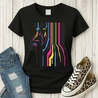 Modern Abstract Zebra Women's T-Shirt thumb 3