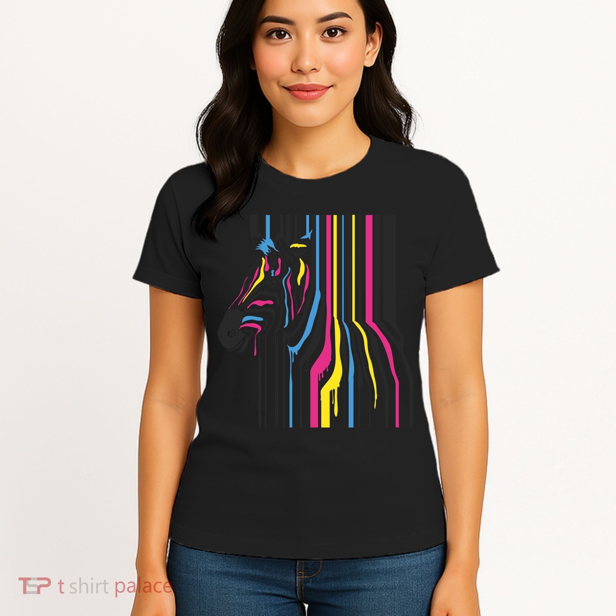 Modern Abstract Zebra Women's T-Shirt