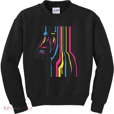 Modern Abstract Zebra Kids Sweatshirt
