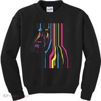 Modern Abstract Zebra Kids Sweatshirt thumb 0