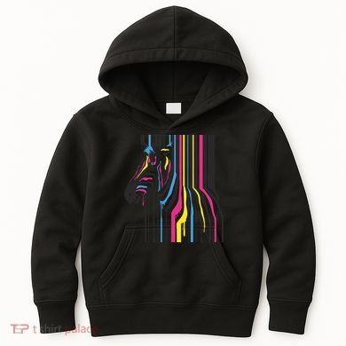 Modern Abstract Zebra Kids Hoodie