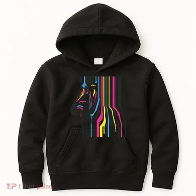 Modern Abstract Zebra Kids Hoodie