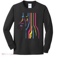 Modern Abstract Zebra Kids Long Sleeve Shirt thumb 0