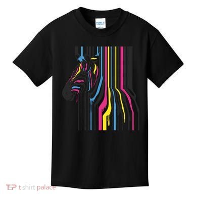 Modern Abstract Zebra Kids T-Shirt