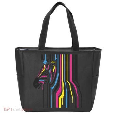 Modern Abstract Zebra Tote Bag