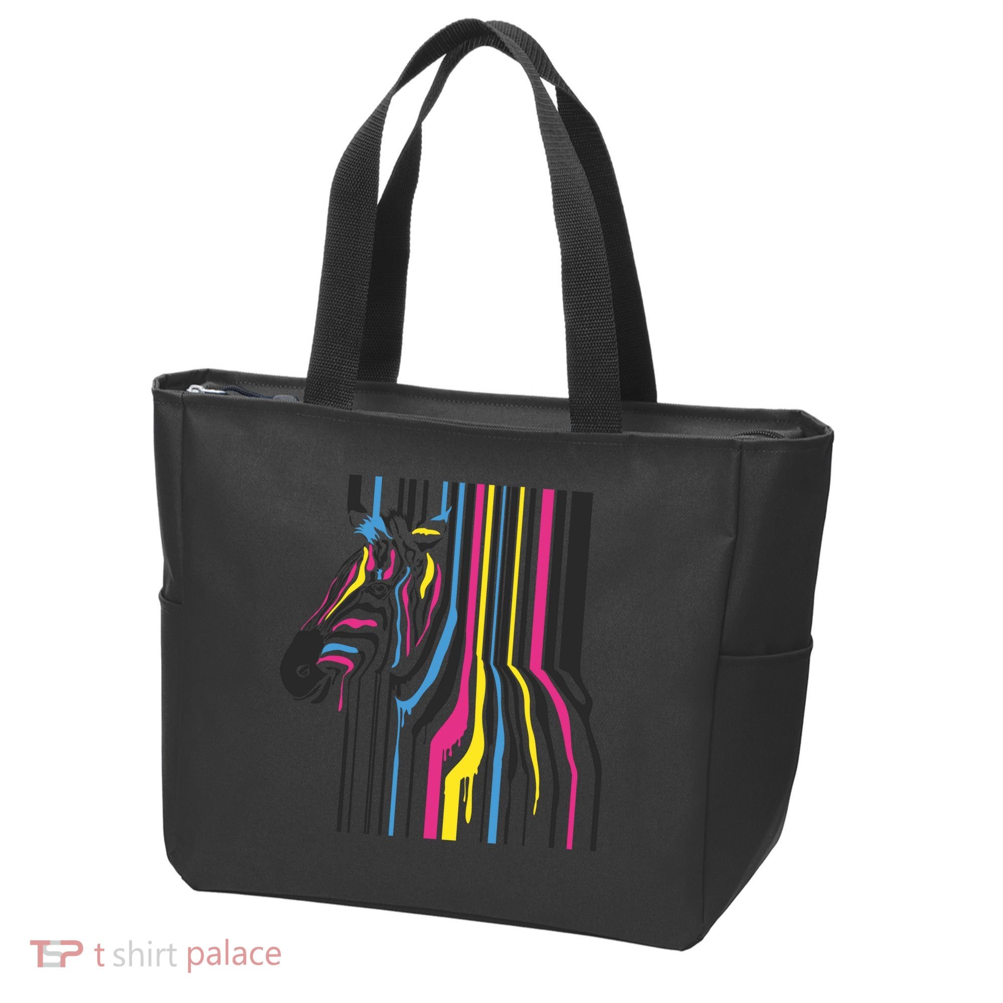 Modern Abstract Zebra Tote Bag