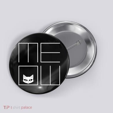 Modern Meow  Button