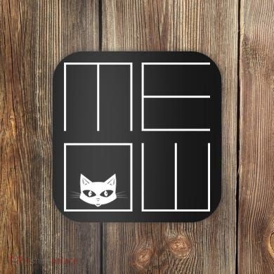 Modern Meow  Coaster