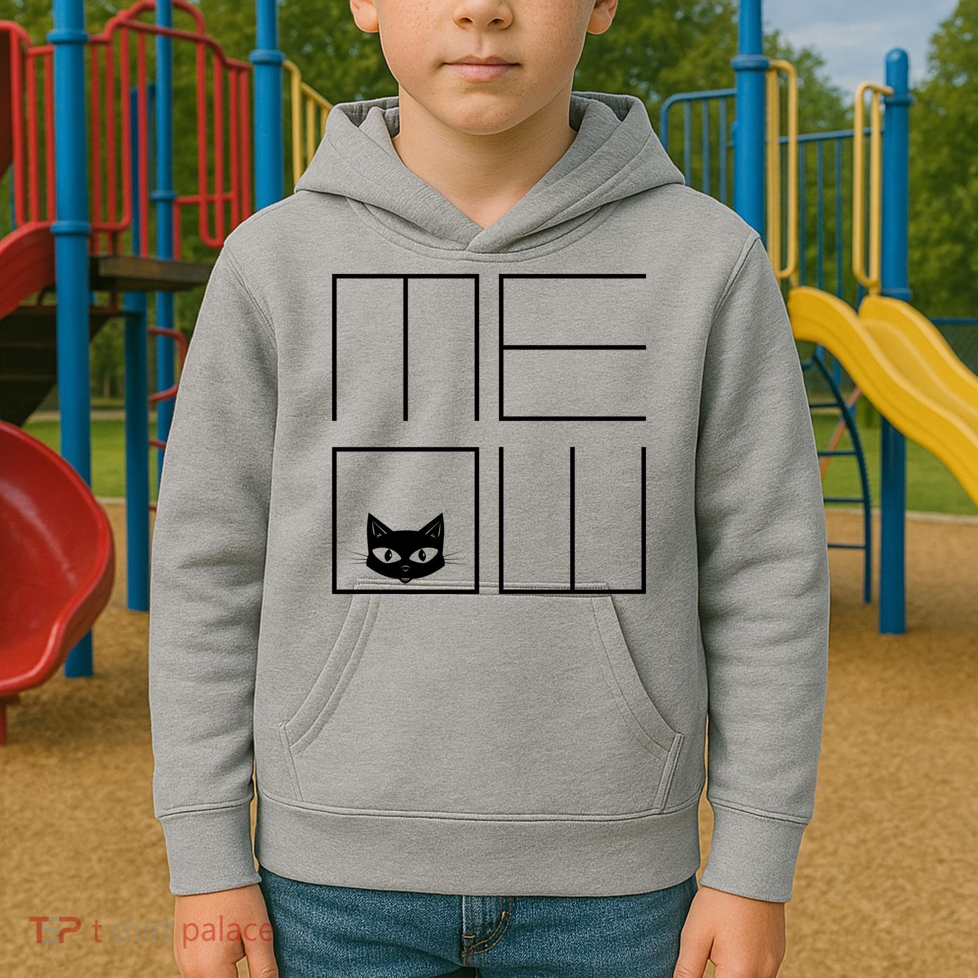 Modern Meow  Kids Hoodie