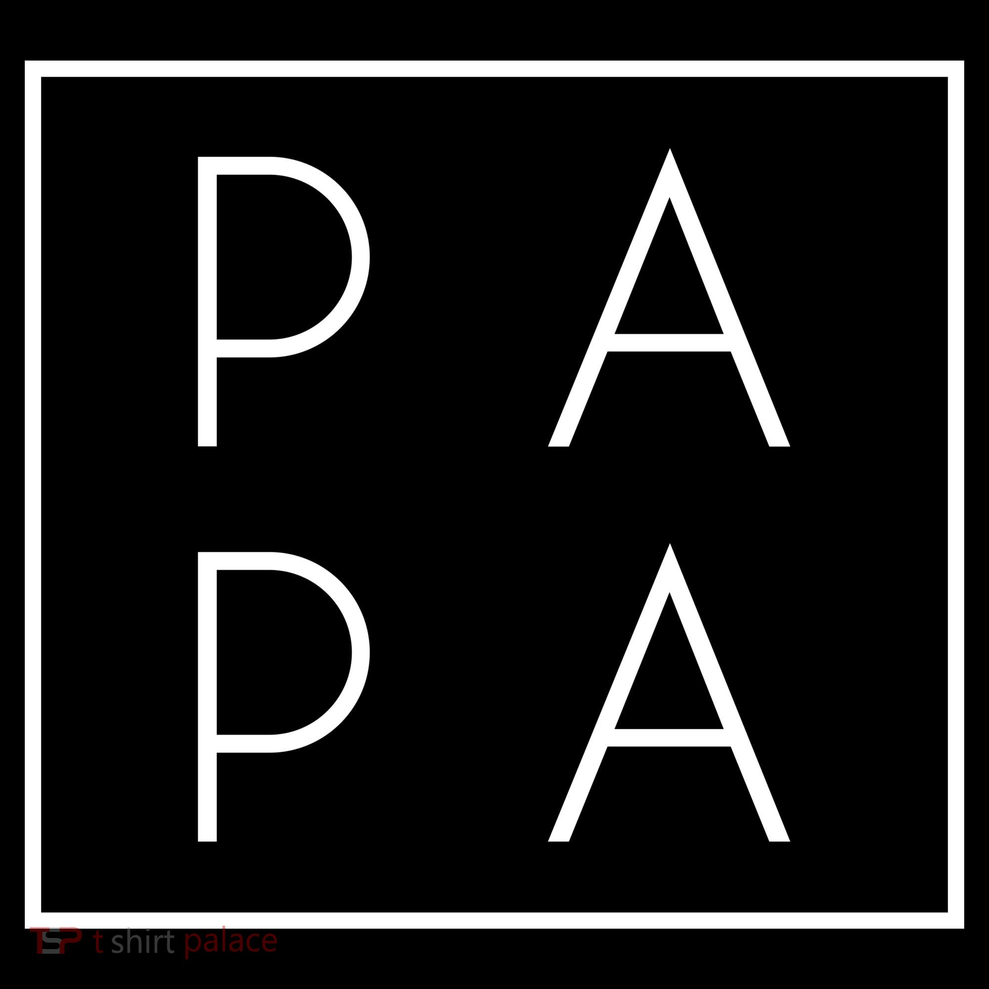 Modern PA PA Papa Father logo T-Shirt