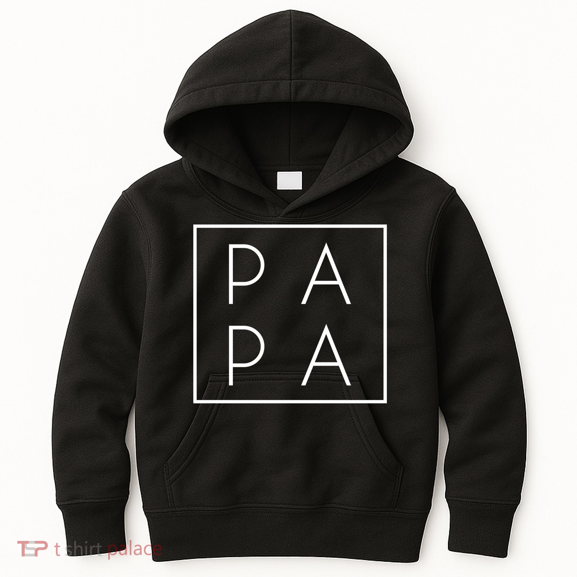 Modern PA PA Papa Father logo Kids Hoodie
