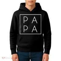 Modern PA PA Papa Father logo Kids Hoodie thumb 4