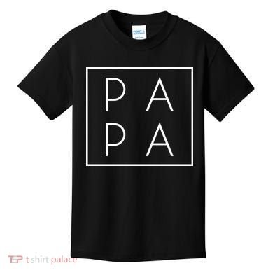 Modern PA PA Papa Father logo Kids T-Shirt