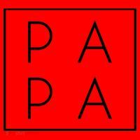 Modern PA PA Papa Father logo Santa Hat thumb 1
