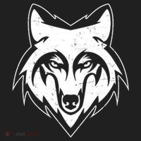 Modern Wolf Face Symbol Beanie thumb 2