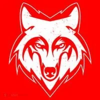 Modern Wolf Face Symbol Doggie Tank thumb 4