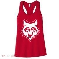 Modern Wolf Face Symbol Women's Tank Top thumb 0