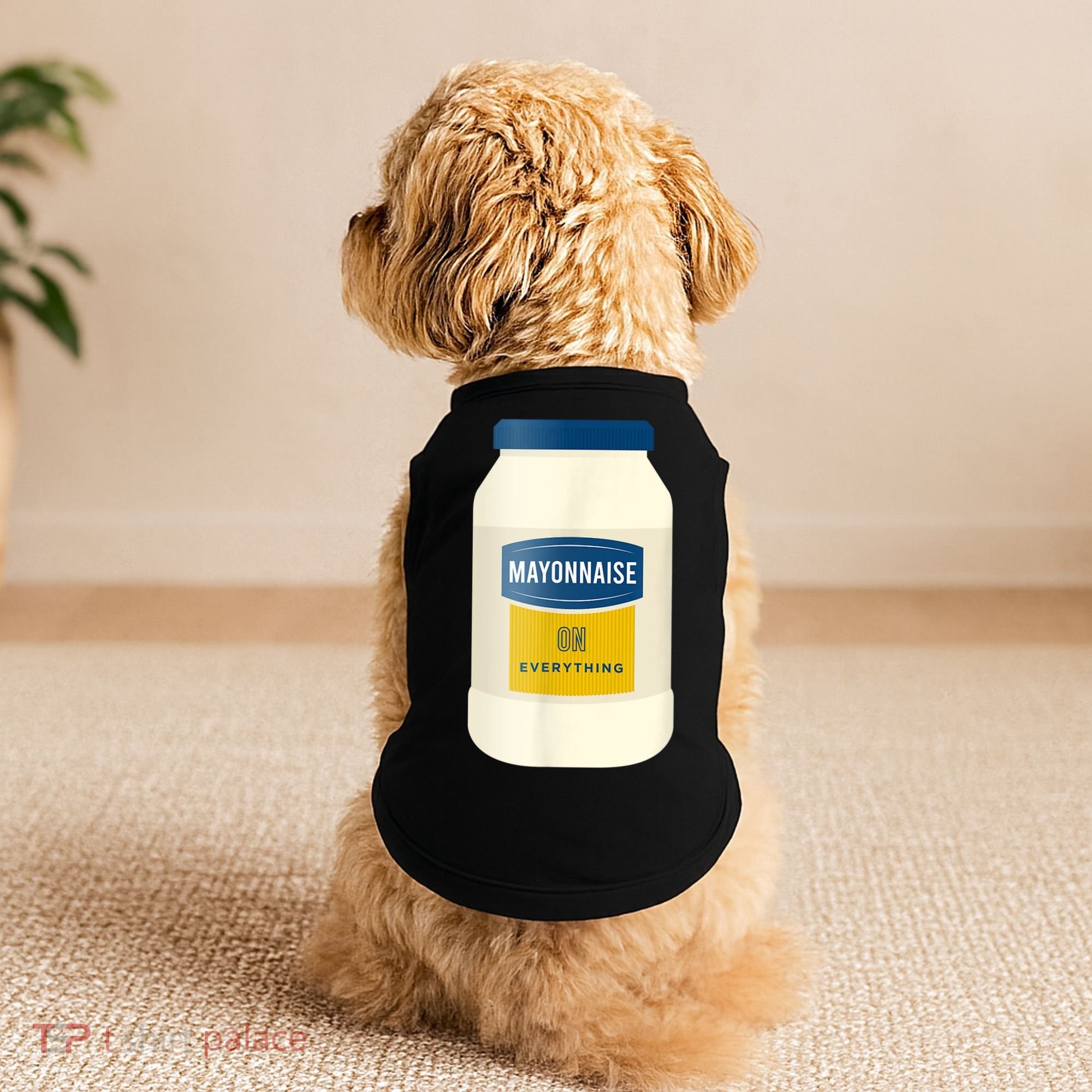 Mayonnaise On Everything Mayo Lover Funny Condiment Fan Doggie Tank