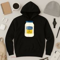 Mayonnaise On Everything Mayo Lover Funny Condiment Fan Hoodie thumb 3