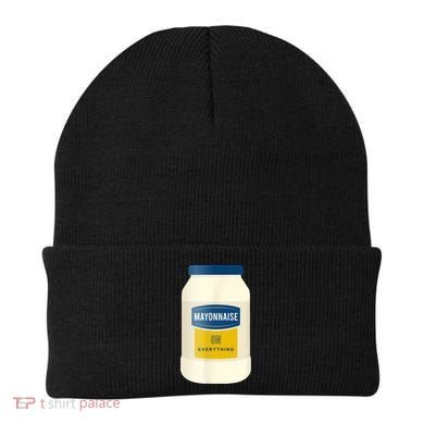 Mayonnaise On Everything Mayo Lover Funny Condiment Fan Beanie