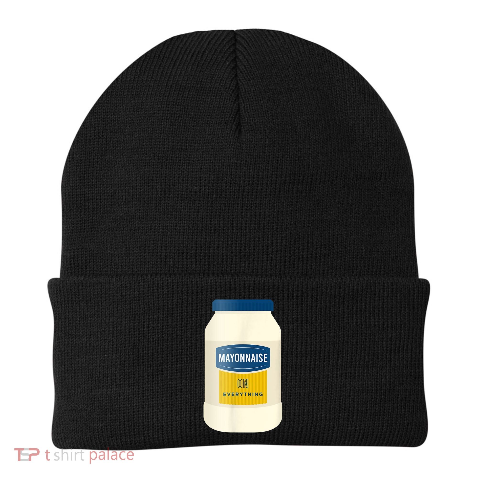 Mayonnaise On Everything Mayo Lover Funny Condiment Fan Beanie