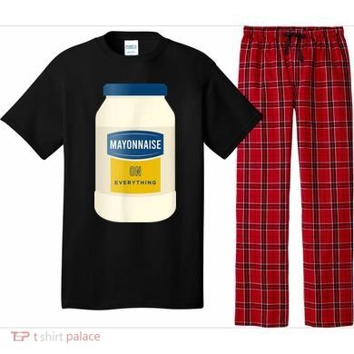 Mayonnaise On Everything Mayo Lover Funny Condiment Fan Pajama Set