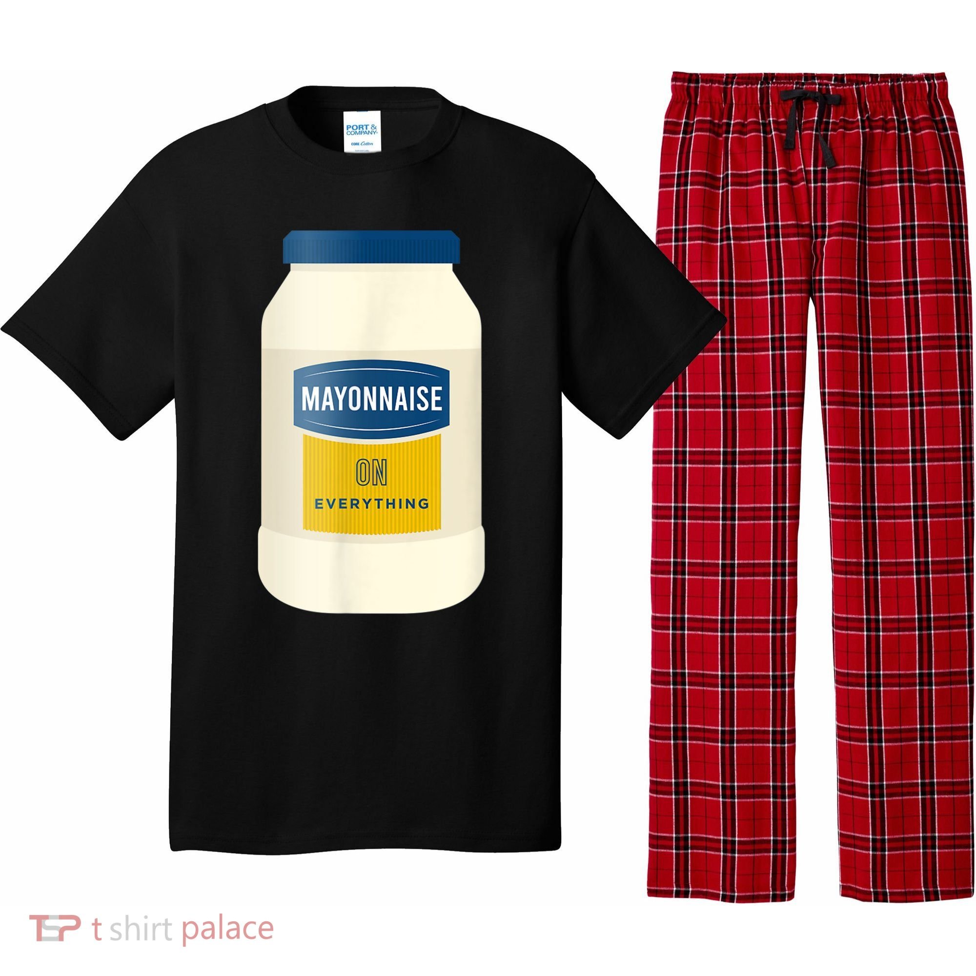 Mayonnaise On Everything Mayo Lover Funny Condiment Fan Pajama Set
