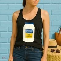 Mayonnaise On Everything Mayo Lover Funny Condiment Fan Women's Tank Top thumb 2