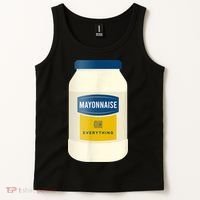 Mayonnaise On Everything Mayo Lover Funny Condiment Fan Tank Top thumb 2