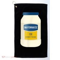 Mayonnaise On Everything Mayo Lover Funny Condiment Fan Golf Towel thumb 0