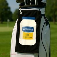 Mayonnaise On Everything Mayo Lover Funny Condiment Fan Golf Towel thumb 2