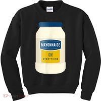 Mayonnaise On Everything Mayo Lover Funny Condiment Fan Kids Sweatshirt thumb 0