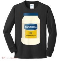 Mayonnaise On Everything Mayo Lover Funny Condiment Fan Kids Long Sleeve Shirt thumb 0