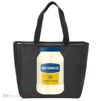 Mayonnaise On Everything Mayo Lover Funny Condiment Fan Tote Bag thumb 0