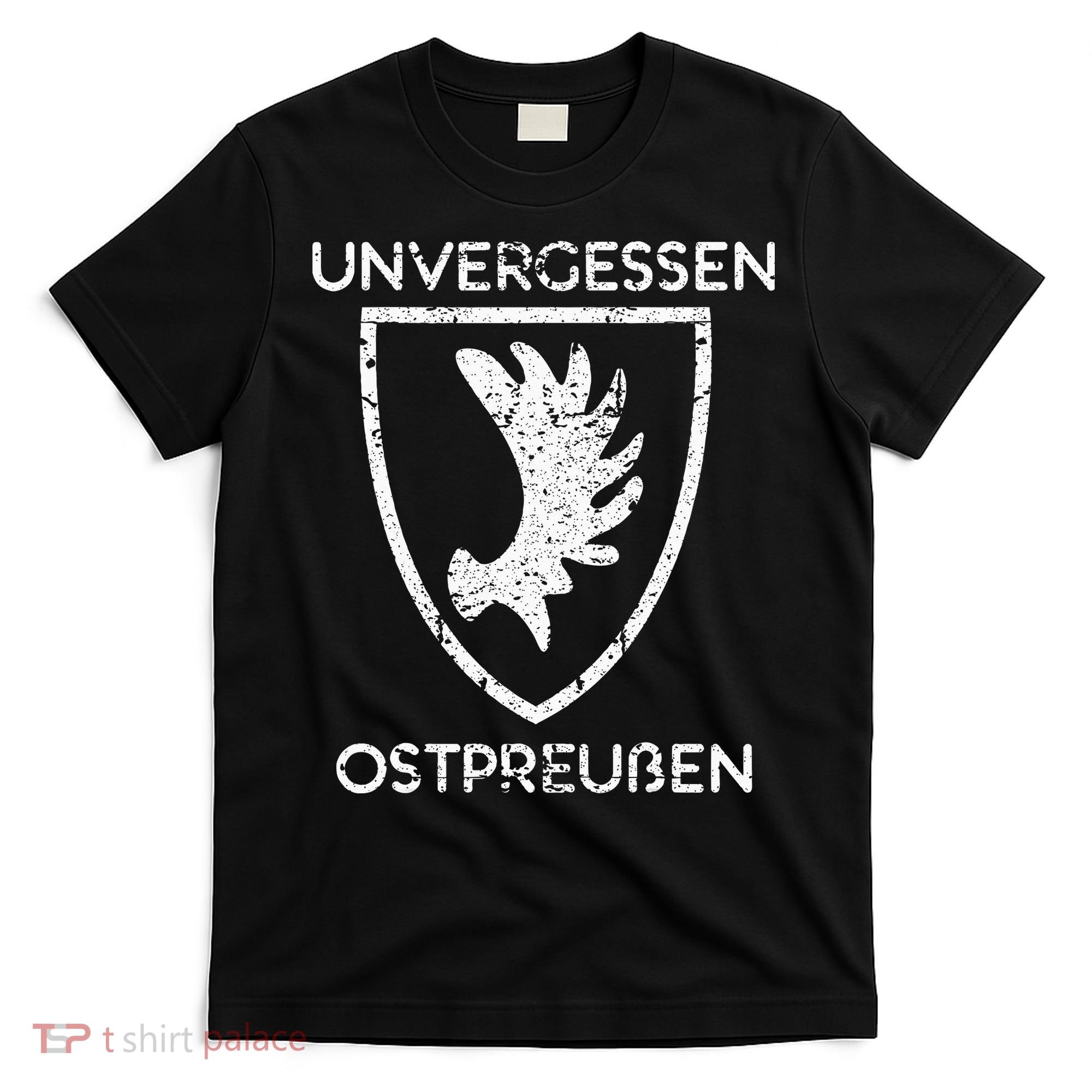 Map Of East Prussia With Coat Of Arms Unforgotten East T-Shirt