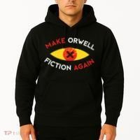 Make Orwell Fiction Again Eye Reading Books Hoodie thumb 2