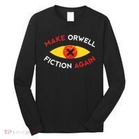 Make Orwell Fiction Again Eye Reading Books Long Sleeve Shirt thumb 0
