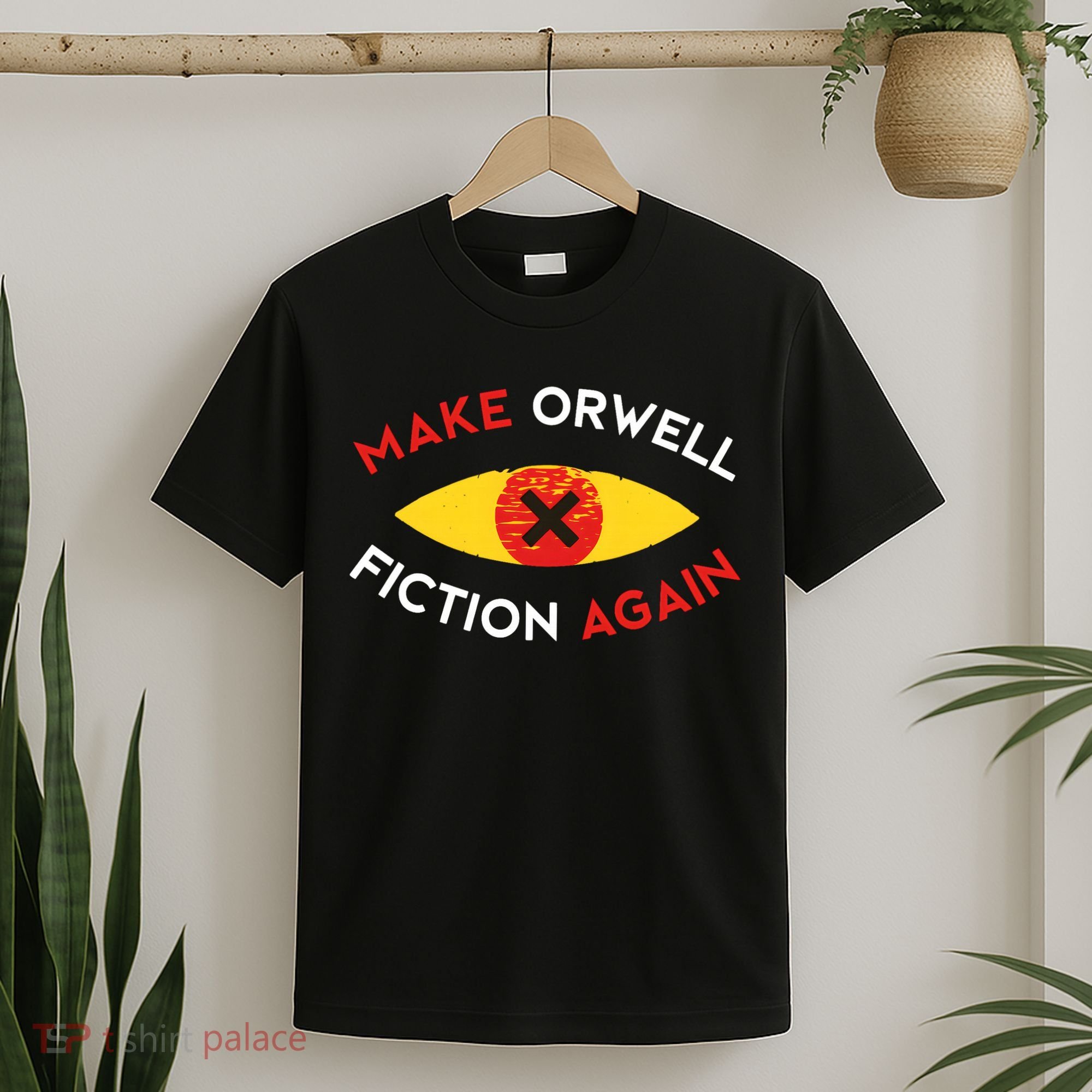 Make Orwell Fiction Again Eye Reading Books T-Shirt