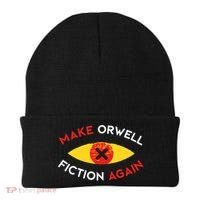 Make Orwell Fiction Again Eye Reading Books Beanie thumb 0