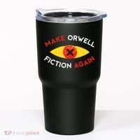 Make Orwell Fiction Again Eye Reading Books Tumbler thumb 0