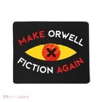 Make Orwell Fiction Again Eye Reading Books Mousepad thumb 0
