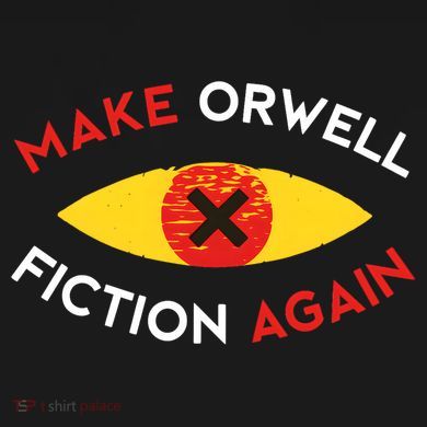 Make Orwell Fiction Again Eye Reading Books Mousepad