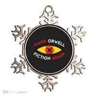 Make Orwell Fiction Again Eye Reading Books Ornament thumb 0